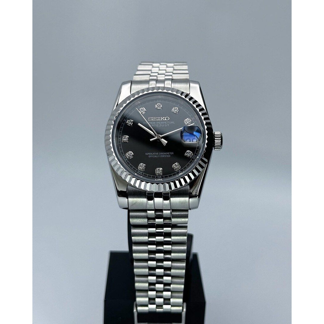 Custom Seiko Mod • Black Diamond DateJust • 36mm